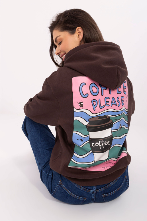 Tumedat pruuni džemper