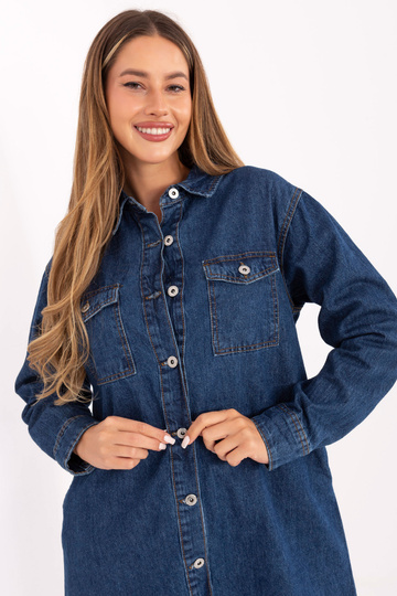 Tumedalt sinine kleit