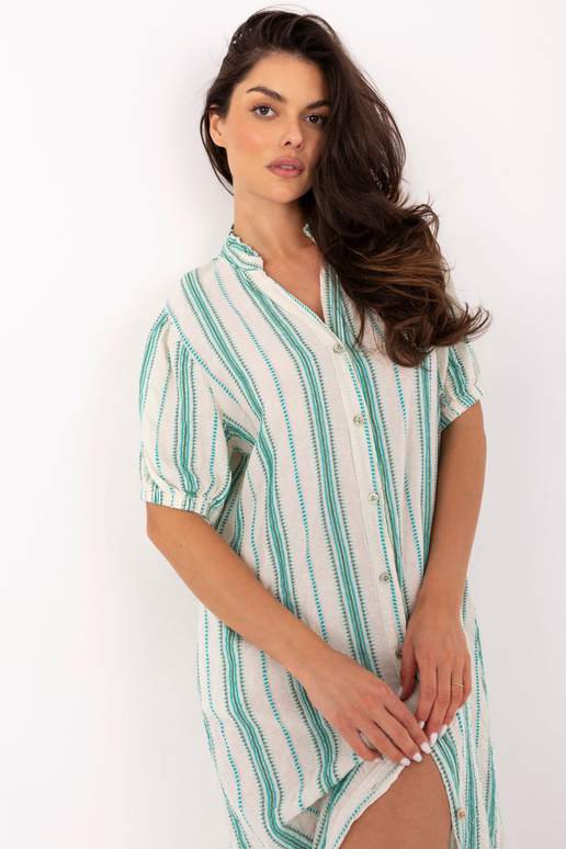 Kleit TW-SK-BI-2451.84 valge-roheline