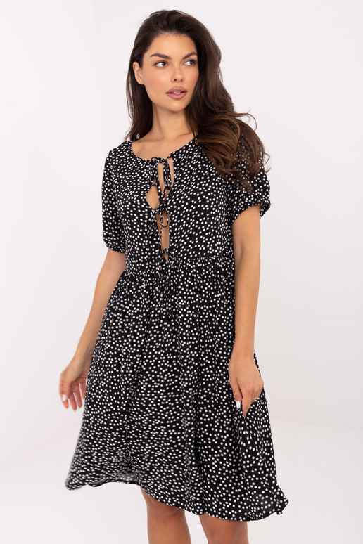 Kleit D73771M30466A mustvalge