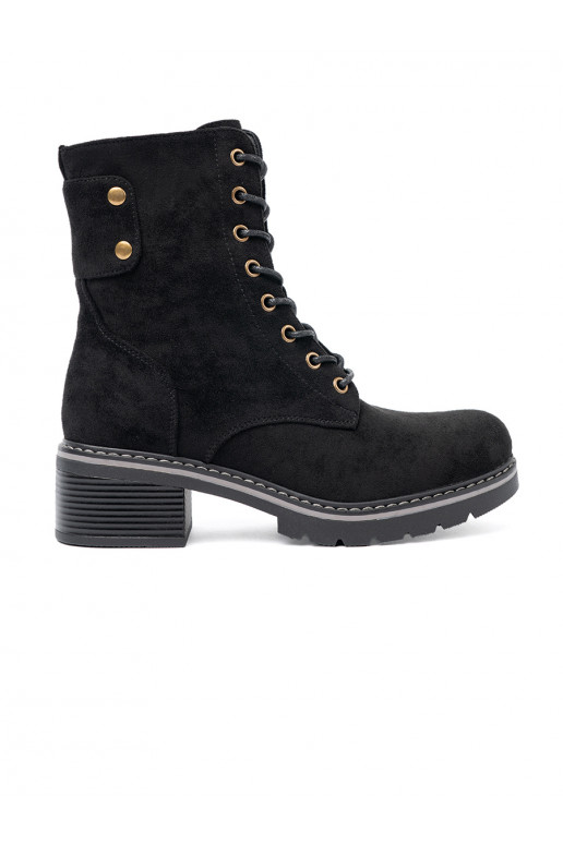 Must  saapad z grubą podeszwą