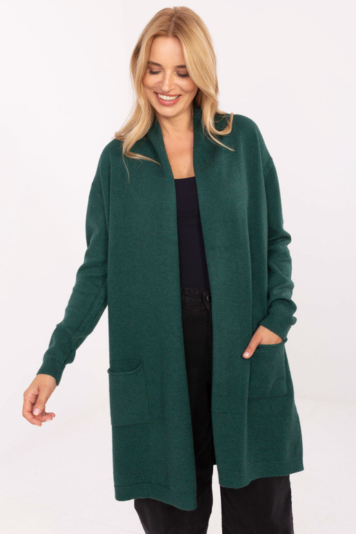 Tumedat rohelised kardigan