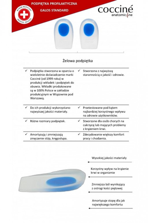 COCCINE GALOS sisetallad Na Ostrogi Z Żelu