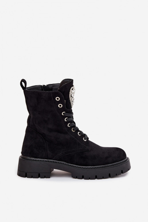 saapad  kristallidega Na Języku Must Rosira