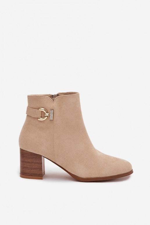 voodriga Naiste poolsaapad Ze Kuldset värvim Detalem beeži värvi Renora