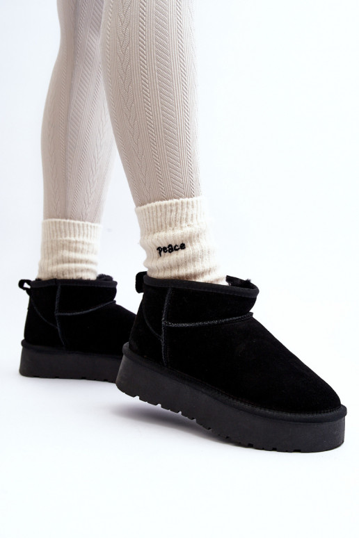  seemisnakhsed  nööpidega lumesaapad Must Nucca