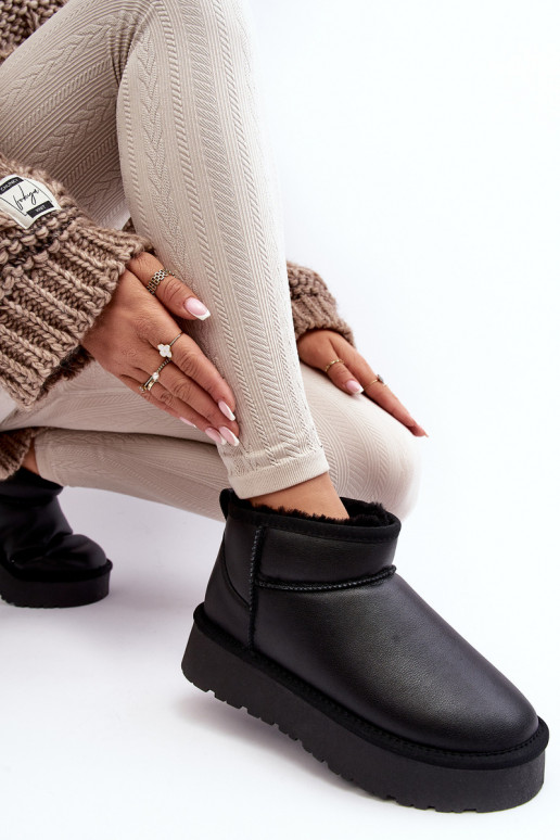    nööpidega lumesaapad platvormiga Must Loreley