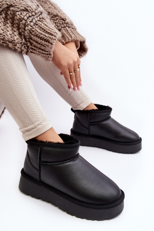    nööpidega lumesaapad platvormiga Must Loreley