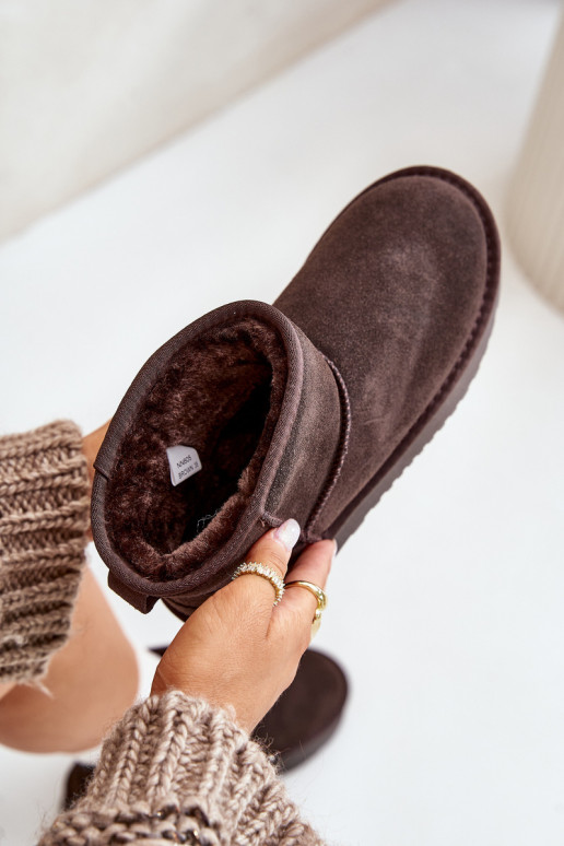   seemisnakhsed nööpidega lumesaapad platvormiga  pruunid värvi Rianaella