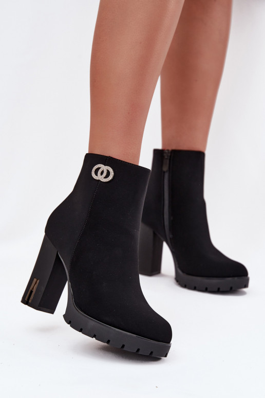 voodriga Naiste poolsaapad  Detalem Must Vessara