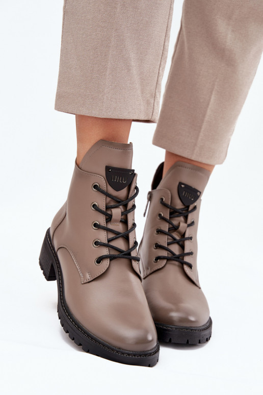 voodriga Naiste poolsaapad  Vinceza 58609 Halli värvi