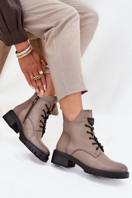 voodriga Naiste poolsaapad  Vinceza 58609 Halli värvi