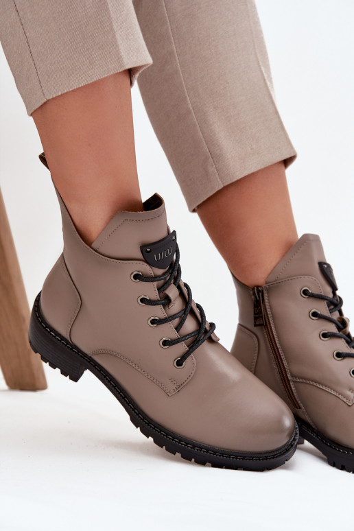 voodriga Naiste poolsaapad  Vinceza 58609 Halli värvi