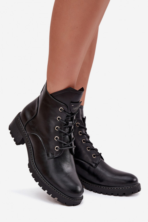 voodriga Naiste poolsaapad  Vinceza 58609 Must