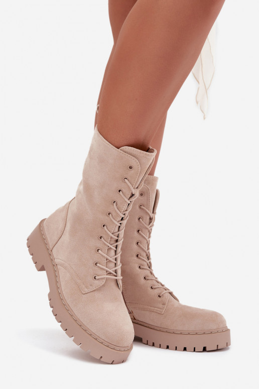 saapad  voodriga beeži värvi Marvielle