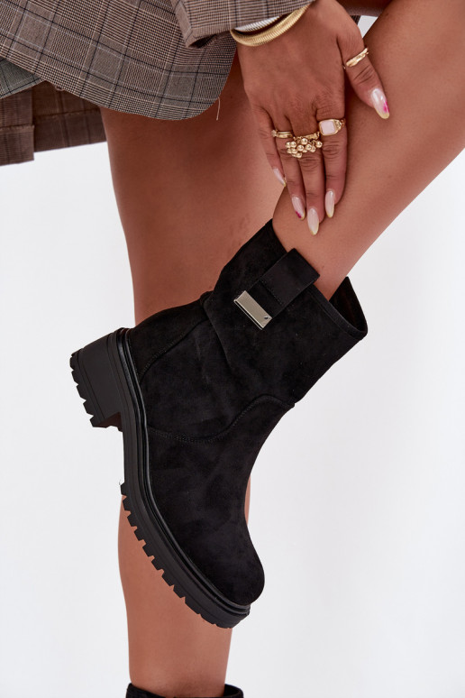 voodriga Naiste poolsaapad  Must Mirellea