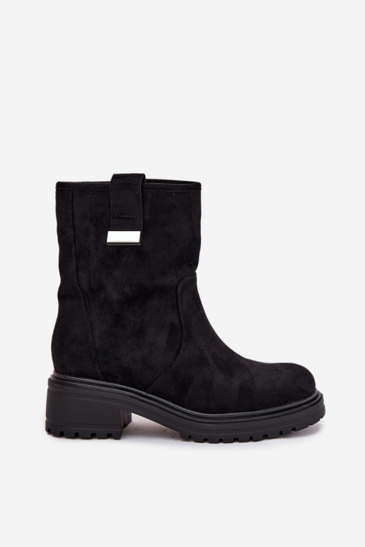 voodriga Naiste poolsaapad  Must Mirellea