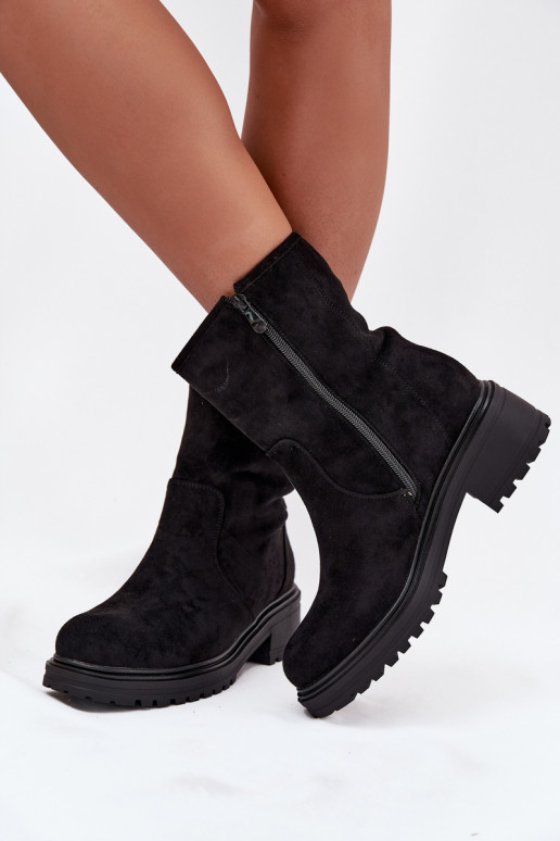 voodriga Naiste poolsaapad  Must Mirellea