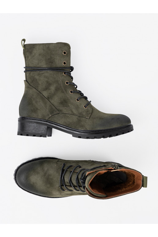 khakivärvi saapad  z niskim obcasem