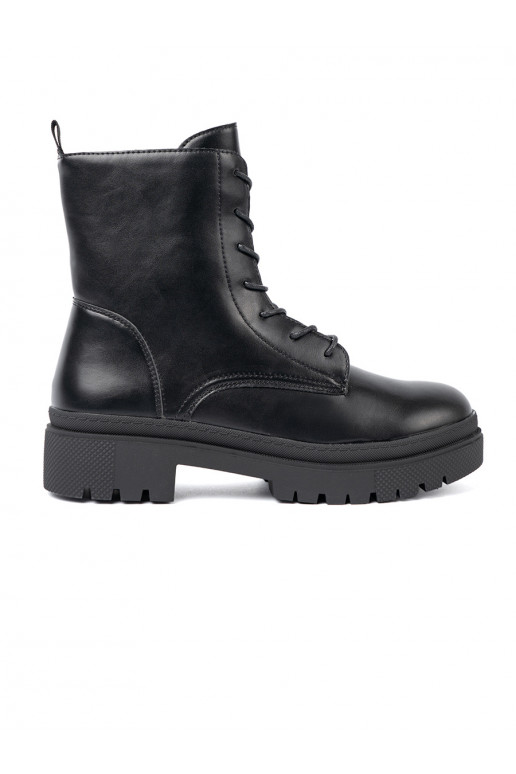 Naisten mustat nauhakengät