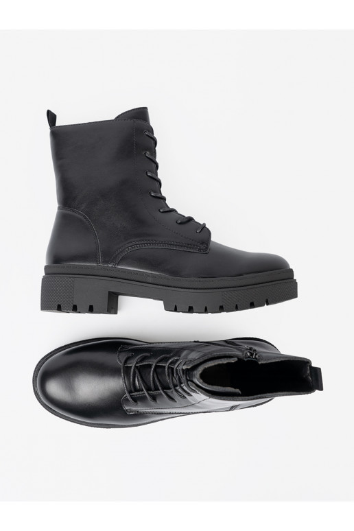 Naisten mustat nauhakengät