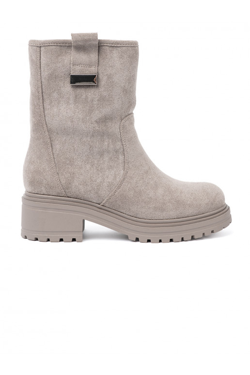  halli värvi lumesaapad na masywnej podeszwie