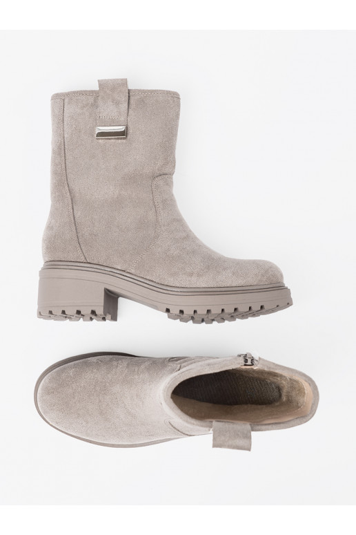  halli värvi lumesaapad na masywnej podeszwie