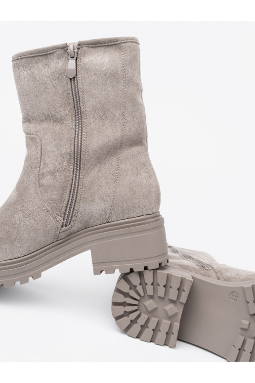  halli värvi lumesaapad na masywnej podeszwie