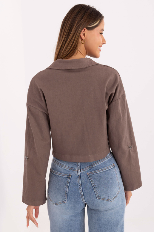 Tumedalt liivavärvi jope