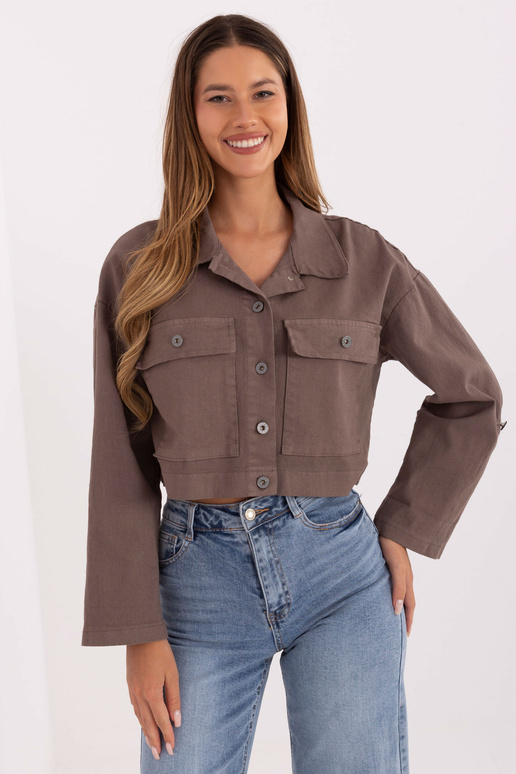 Tumedalt liivavärvi jope