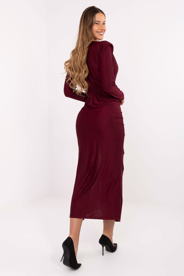 Burgundi värvi kleit 2