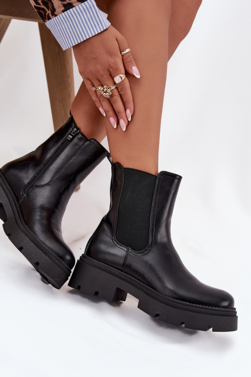 voodriga stiilsed saapad  Must Niviane