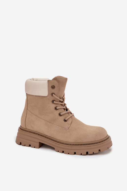 jalanõud  nööritavad beeži värvi Norena