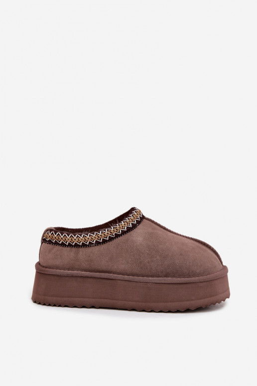  seemisnakhsed nööpidega lumesaapad  Z Haftem platvormiga Vinceza 97960 pruunid värvi