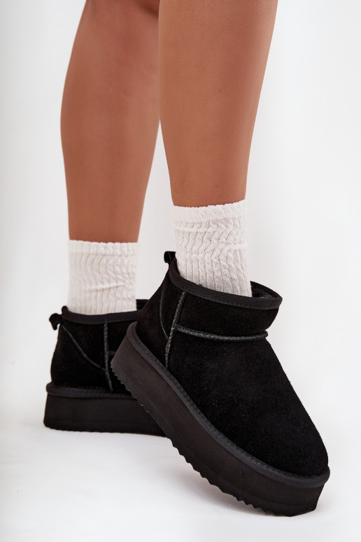 seemisnakhsed nööpidega lumesaapad  platvormiga Vinceza 97962 Must