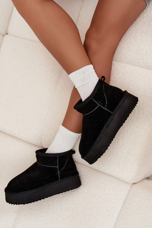 seemisnakhsed nööpidega lumesaapad  platvormiga Vinceza 97962 Must