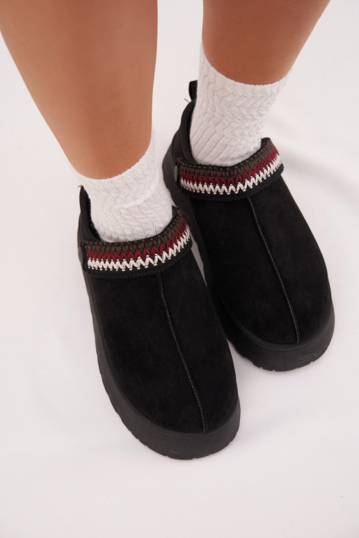 nööpidega lumesaapad  Z Ruchomym em I Haftem platvormiga Must Lyrisse