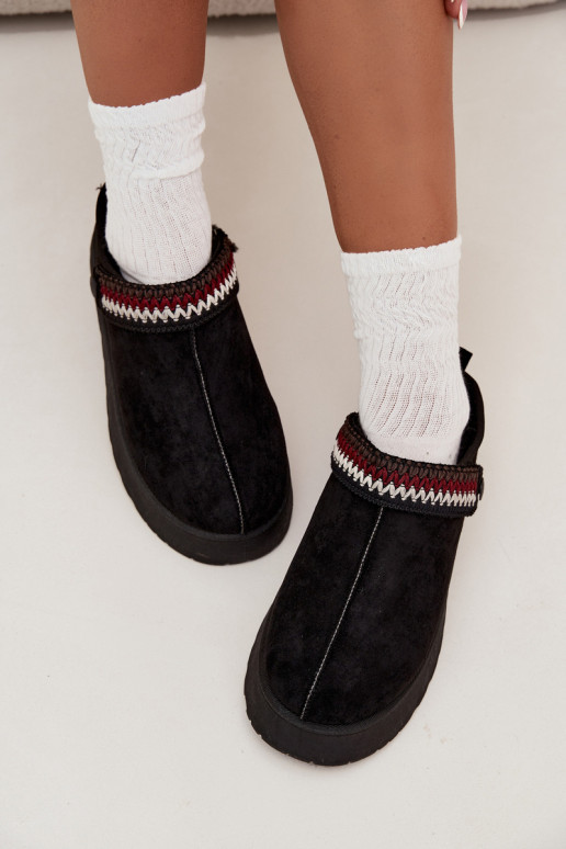 nööpidega lumesaapad  Z Ruchomym em I Haftem platvormiga Must Lyrisse