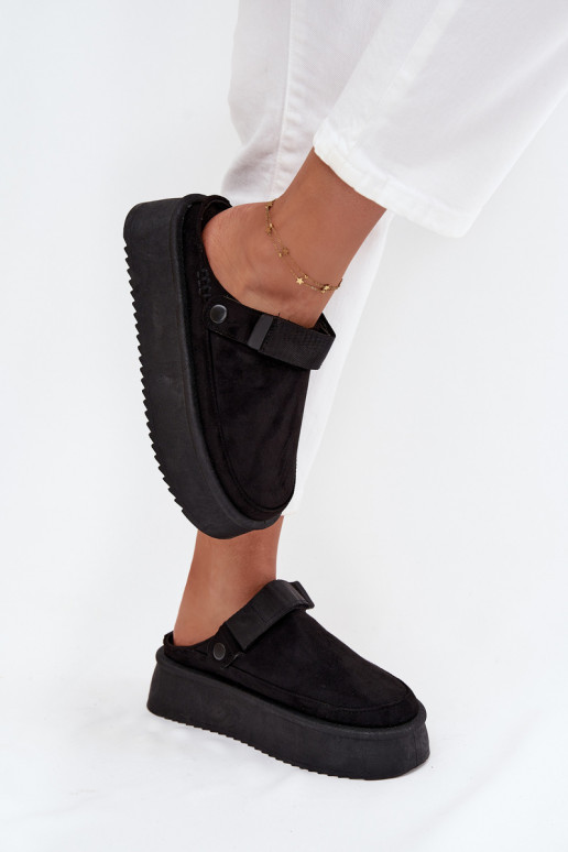 nööpidega lumesaapad  platvormiga Z su limpančiais užsegimaisem Must Jorielle