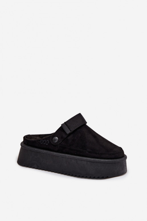 nööpidega lumesaapad  platvormiga Z su limpančiais užsegimaisem Must Jorielle