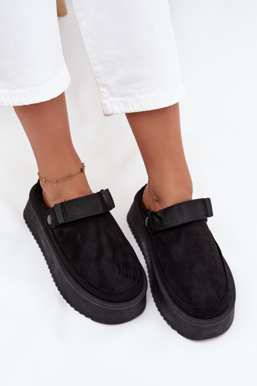 nööpidega lumesaapad  platvormiga Z su limpančiais užsegimaisem Must Jorielle