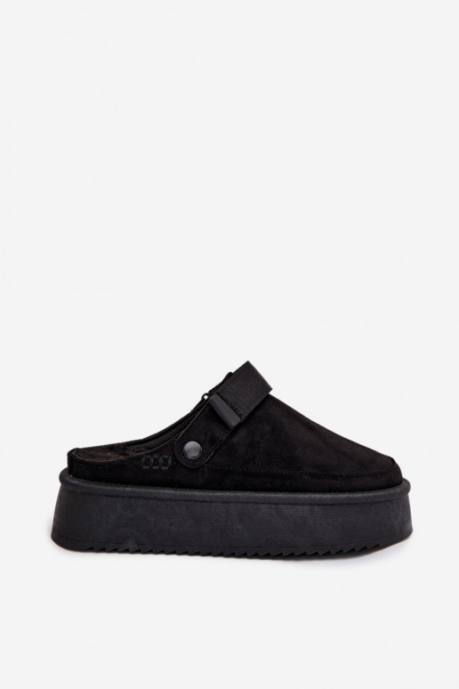 nööpidega lumesaapad  platvormiga Z su limpančiais užsegimaisem Must Jorielle