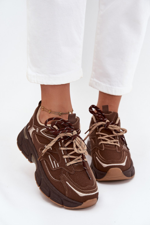 spordijalatsid  tüüpi jalanõud  Z Podwójnym m Czekoladowe Annelie