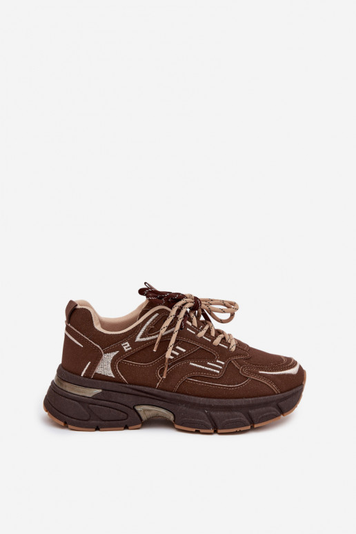 spordijalatsid  tüüpi jalanõud  Z Podwójnym m Czekoladowe Annelie