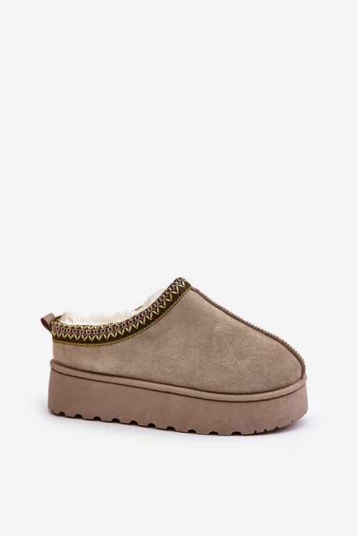 nööpidega lumesaapad  platvormiga voodriga karusnahaga Rohelist värvi Remenia