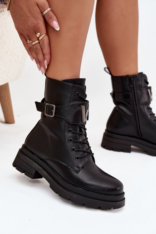 saapad  Eko   dekoreeritud kontsaga Must Ylianne