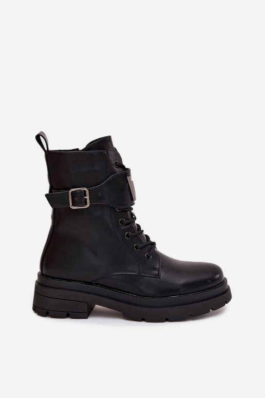 saapad  Eko   dekoreeritud kontsaga Must Ylianne