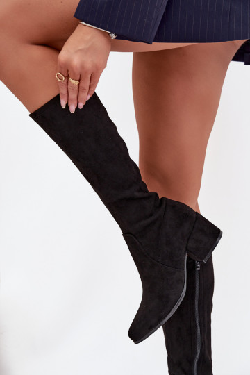 naiste pika säärega saapad  owe Sergio Leone KZ212 Must