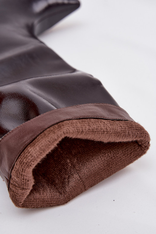 Laque naiste pika säärega saapad  bordoo-värvi Mireva