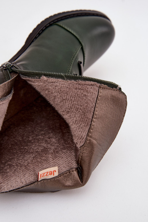 voodriga Naiste poolsaapad laiade nööridega Rohelist värvi Labise